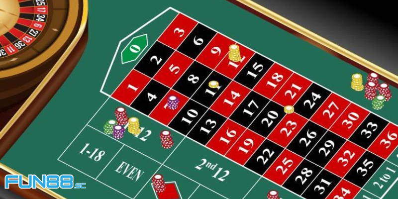 Một số kiểu cược thường xuất hiện trong Roulette này